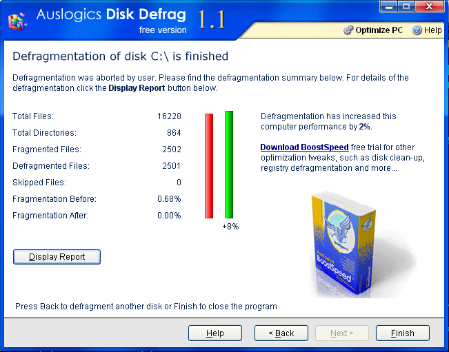 Disk defrag